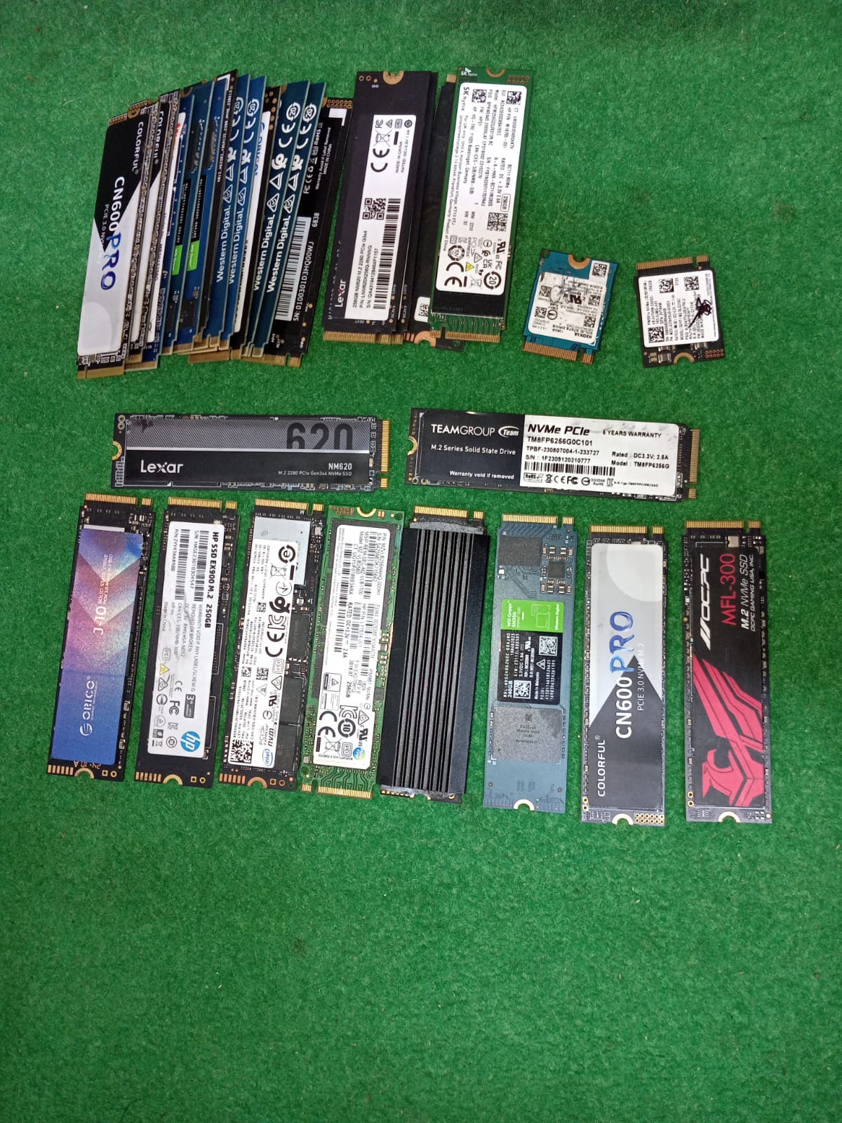 SSD NVMe 256GB original mixed BRAND